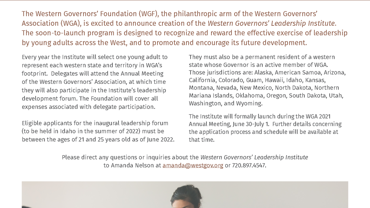 Western Governors' Leadership Institute