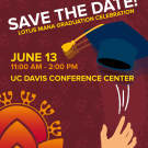 Event announcement for Lotus Mana graduation celebration with date and location details.